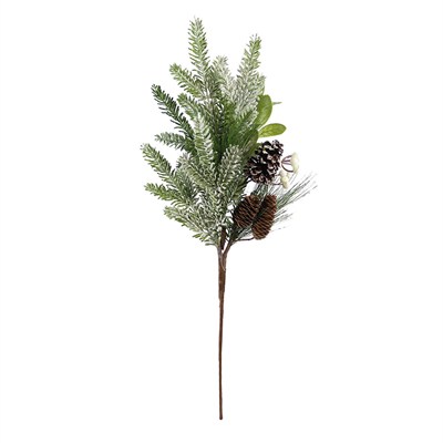 Yılbaşı Süsü Pike Dal Berry Karlı 75 cm