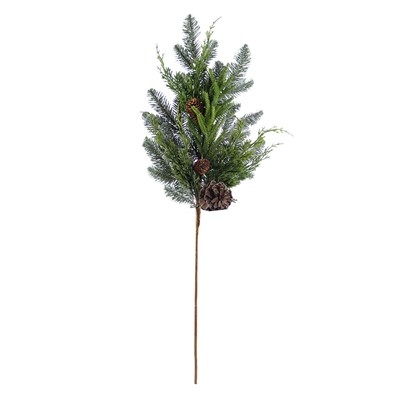 Yılbaşı Süsü Yapay Çam Dal Kozalaklı 90 cm