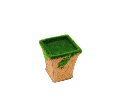 Yosunlu Kare Saksı 25 cm