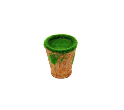 Yosunlu Konik Saksı 25 cm