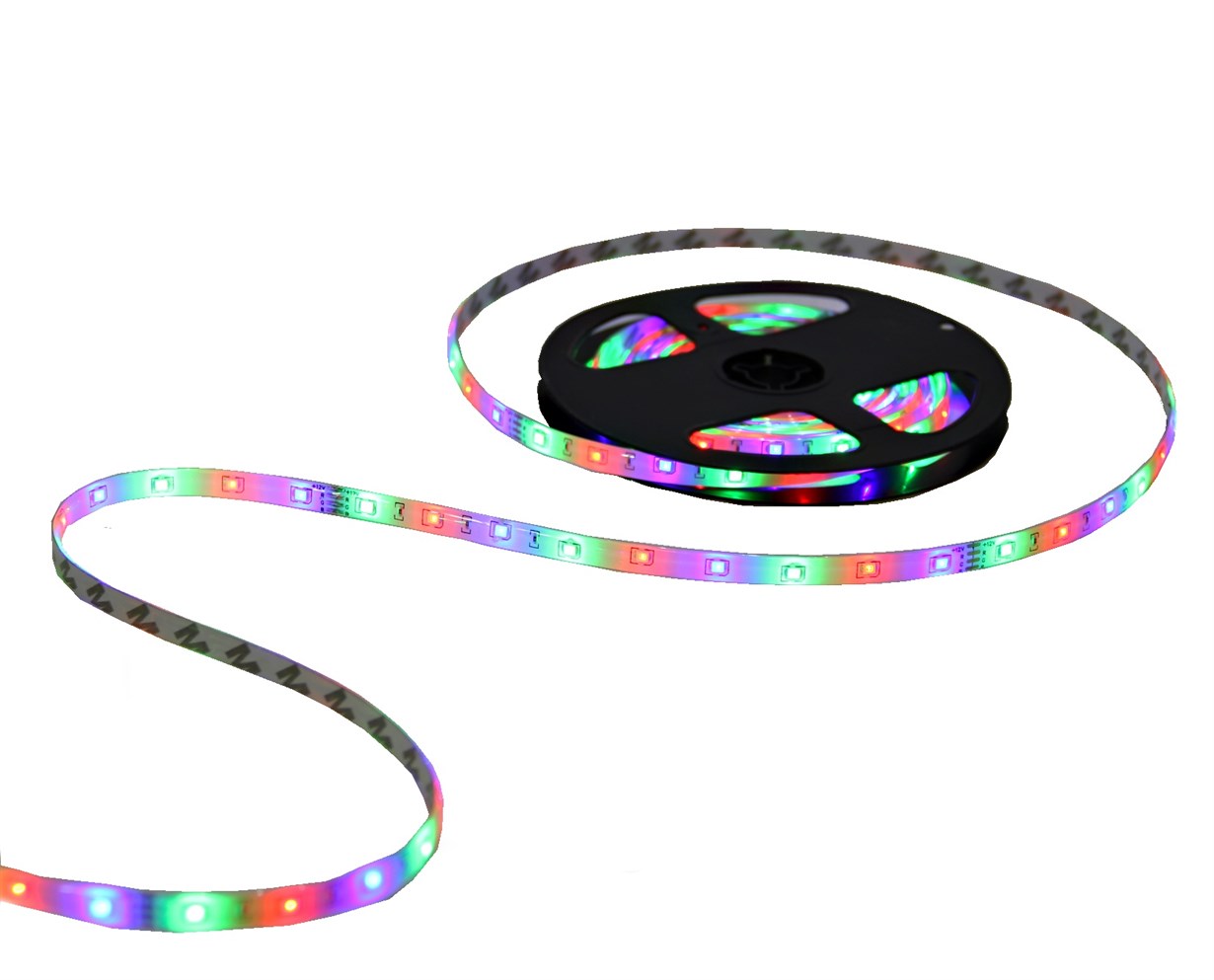Renkli LED Şerit Işık 5 m Kumandalı - Yılbaşı Ağacı Işıkları | Led Işıklar