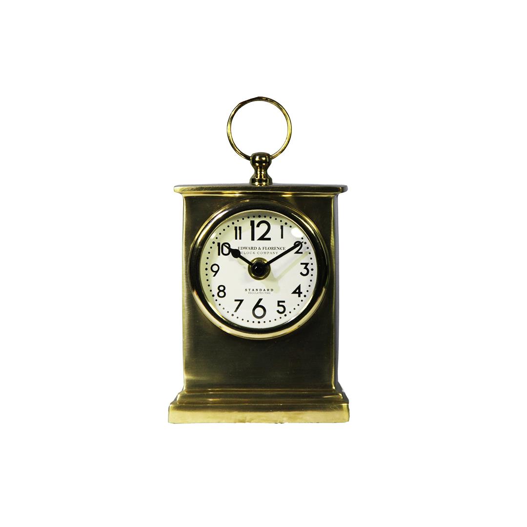 Dikdörtgen Vintage Klasik Masa Saati 16 cm Altın - Ayna, Saat ve Tablolar