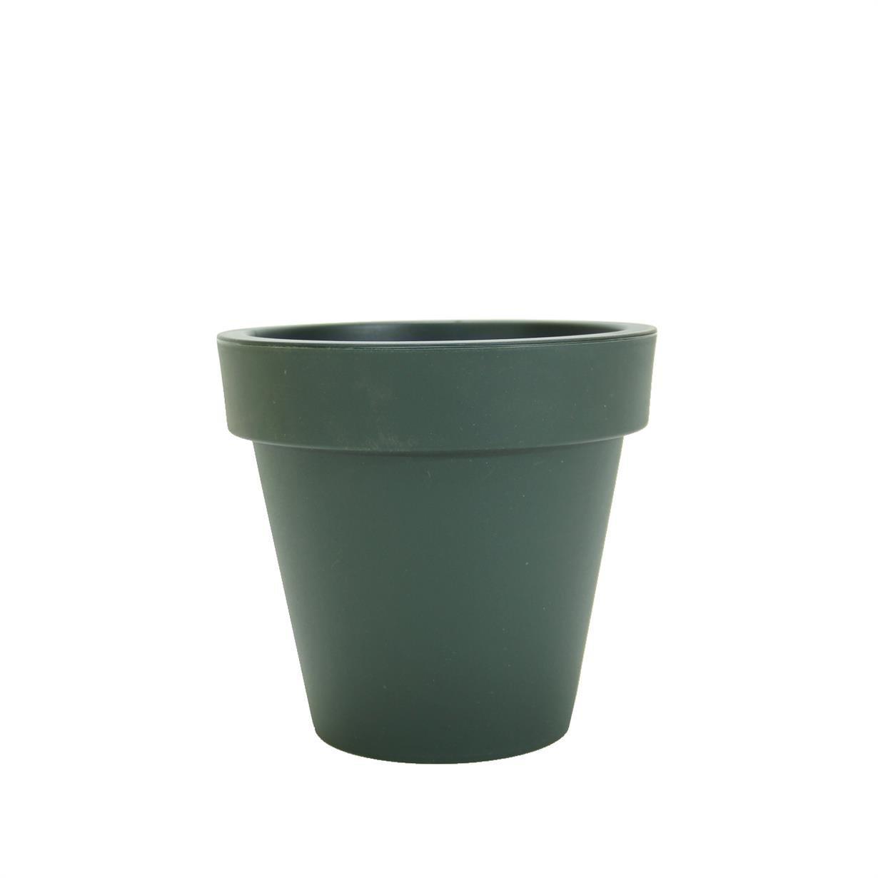 Koyu Yeşil Saksı 18 cm - Ağaç ve Çiçek Saksıları