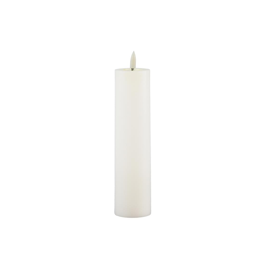Led Kütük Mum 23 cm - Pilli Mumlar