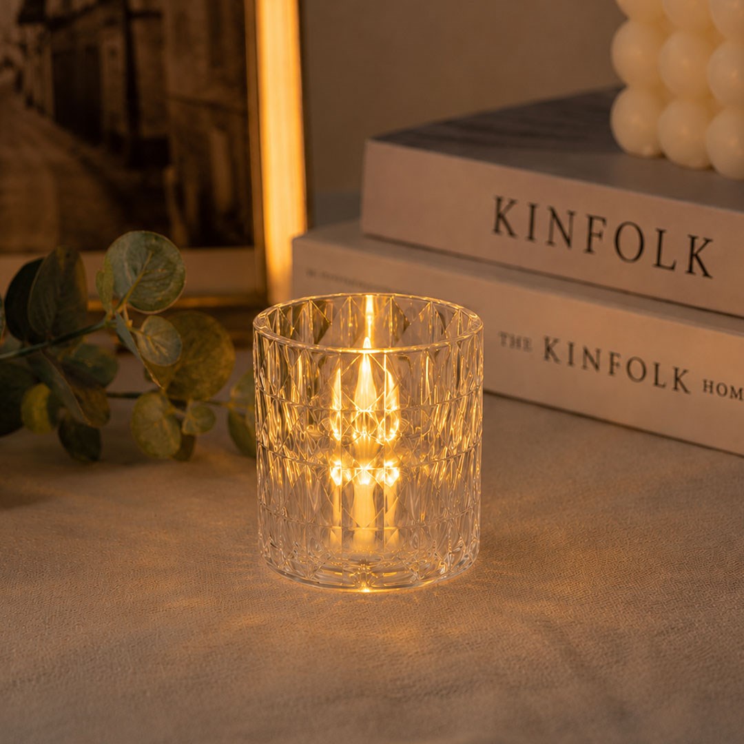 Plastik Pilli Mum Tealight Şeffaf 7,5 cm - Kategorisiz