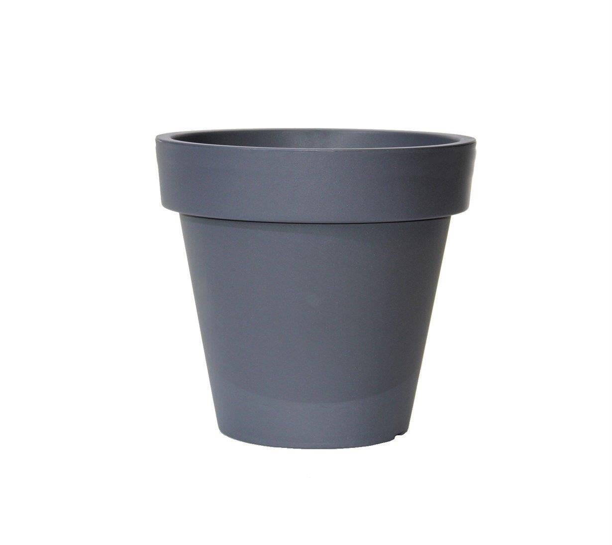 Plastik Saksı Antrasit 27 cm - Ağaç ve Çiçek Saksıları