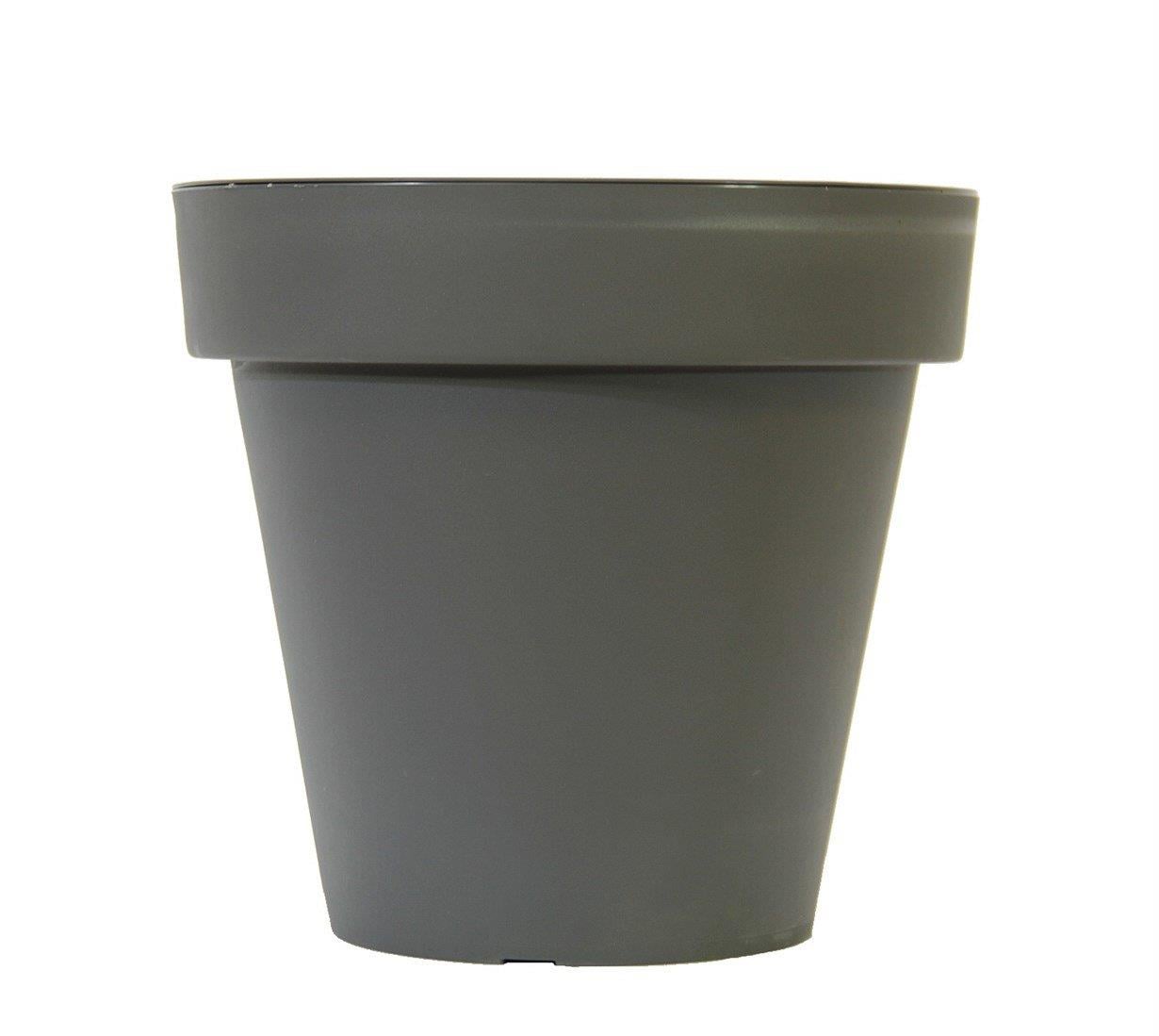 Plastik Saksı Antrasit  36 cm - Ağaç ve Çiçek Saksıları
