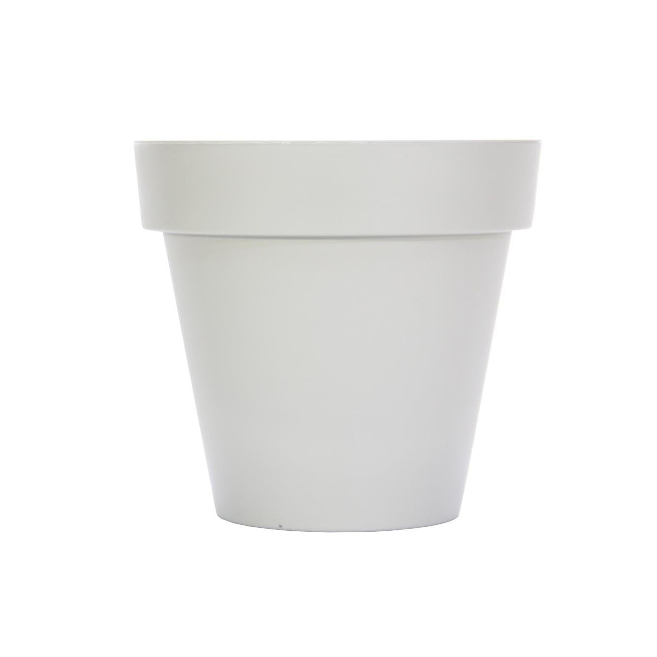 Plastik Saksı Bej  27 cm - Ağaç ve Çiçek Saksıları