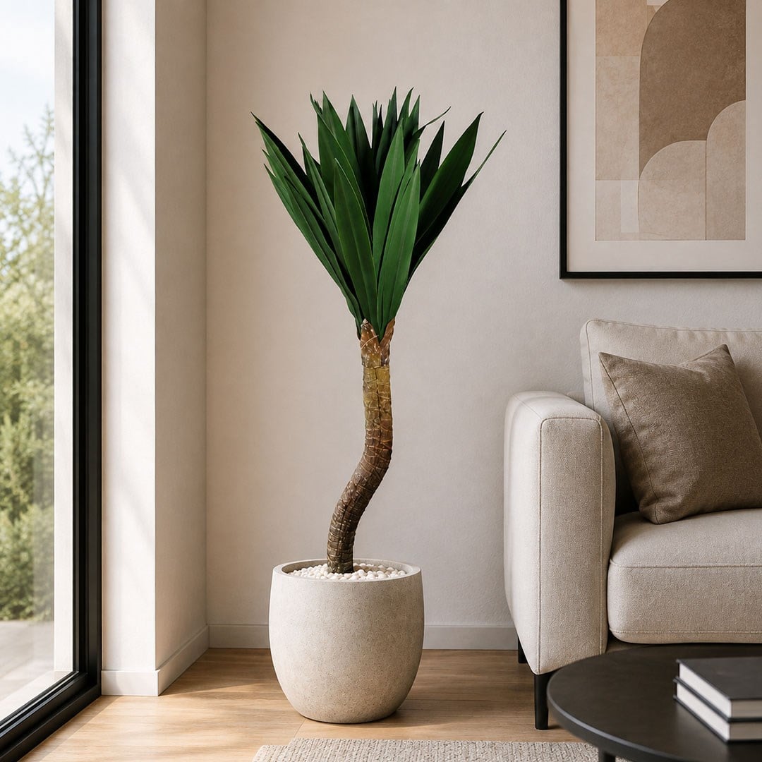 Saksısız Yapay Yucca Agave Ağaç Yeşil 80 cm - Kategorisiz