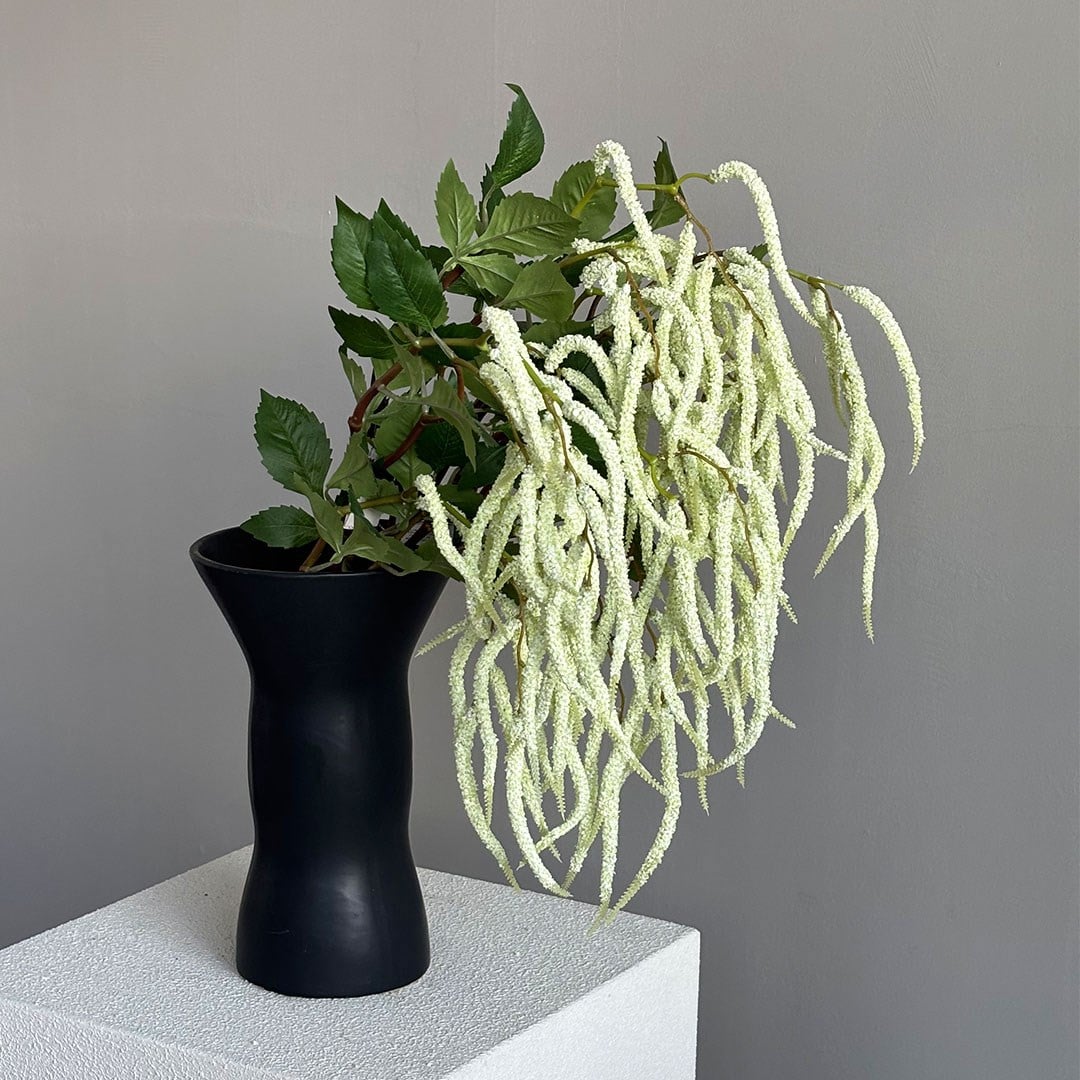 Yapay Amarantus (Amaranthus) Dal Yapraklı Beyaz 90 cm - Yapay Çiçek Dalları ve Demetleri