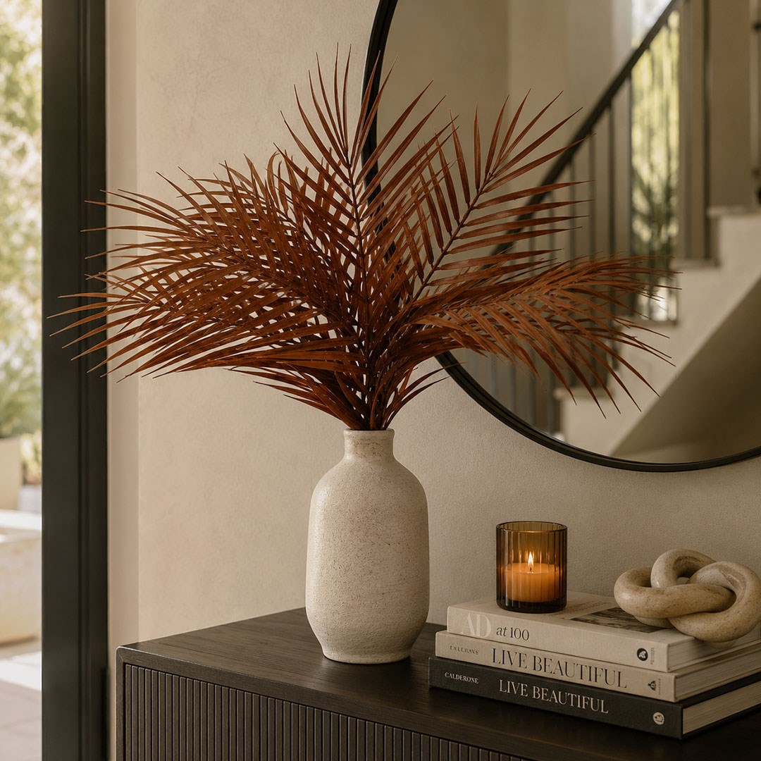 Yapay Areka (Areca) Palmiye Demet Kahverengi 50 - Yapay Yeşillik Demetleri