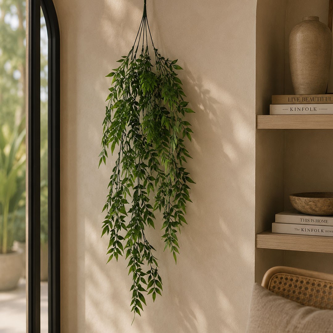 Yapay Bambu Sarkıt Yeşil 80 cm - Yapay Sarmaşıklar