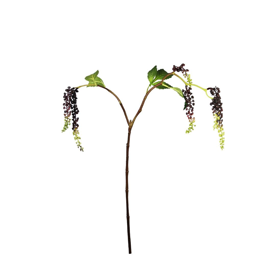 Yapay Berry Garnitür Dalı Mor 65 cm - Yapay Çiçek Dalları ve Demetleri