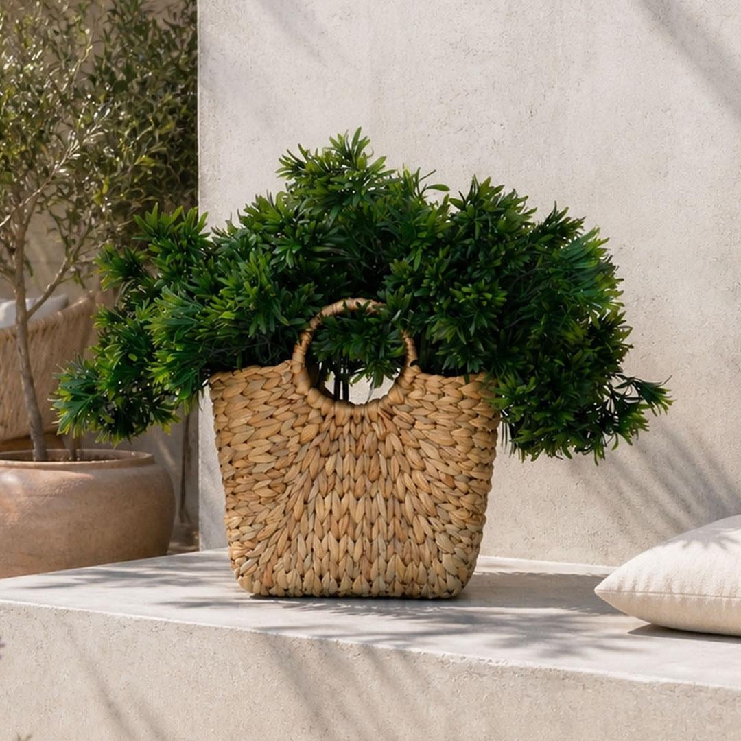 Yapay Çay Otu Bonzai Dalı Yeşil 38 cm - Yapay Yeşillik Demetleri