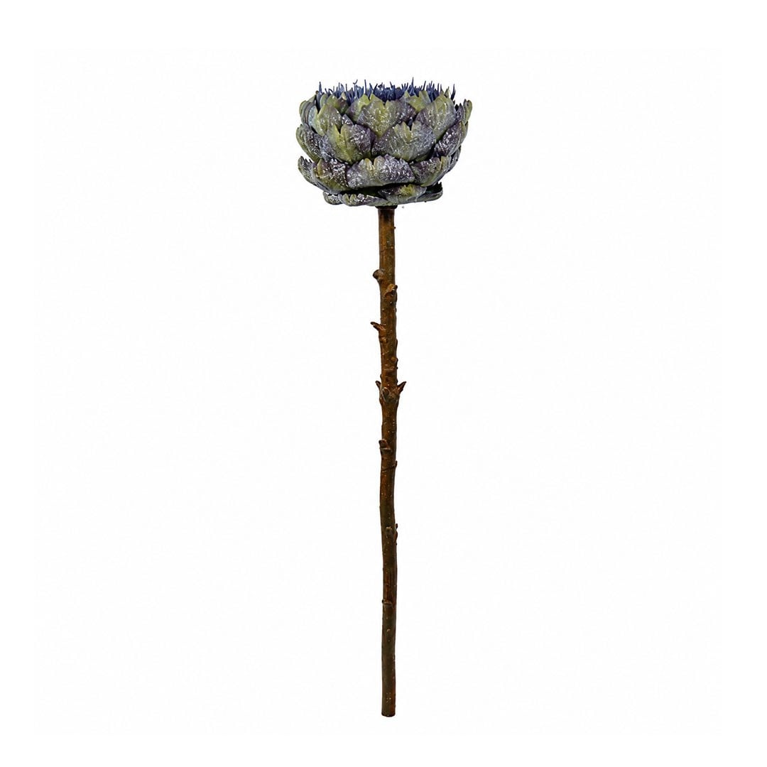 Yapay Enginar Dal Yeşil Mor 50 cm - Kategorisiz
