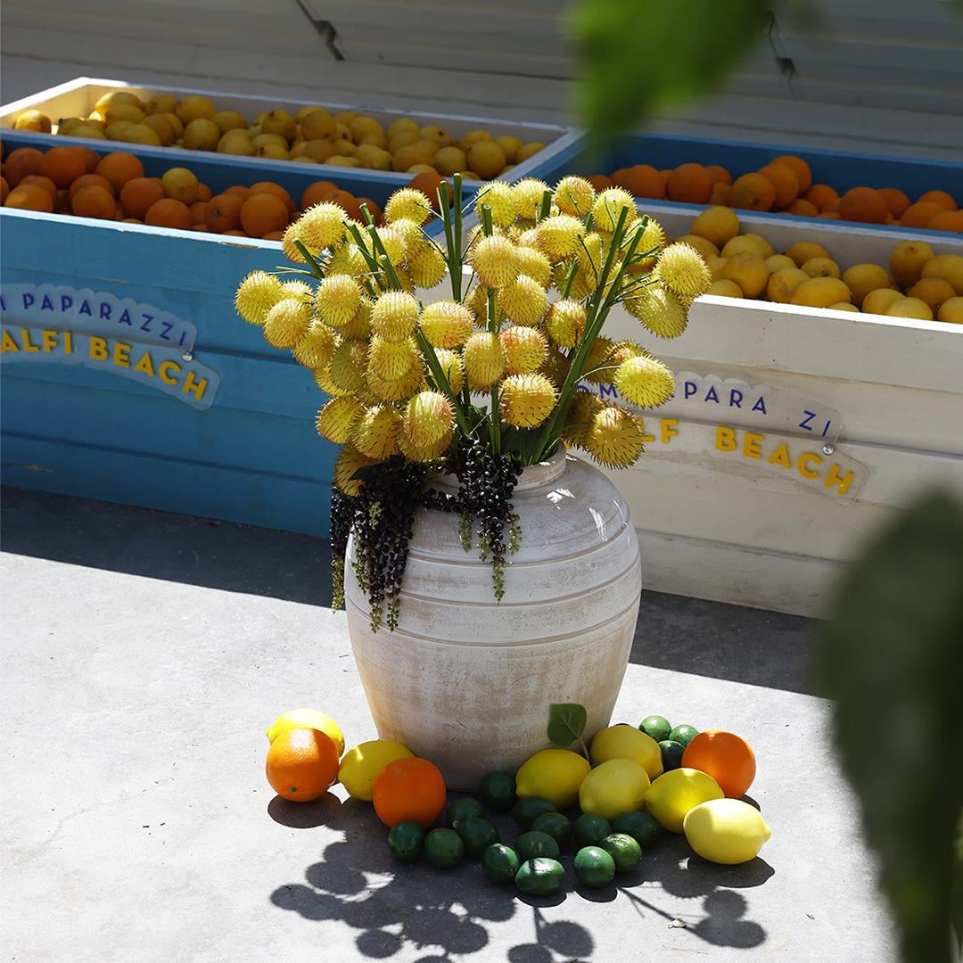 Yapay Garnitür Moby Dick Dalı Sarı 66 cm - Yapay Çiçek Dalları ve Demetleri