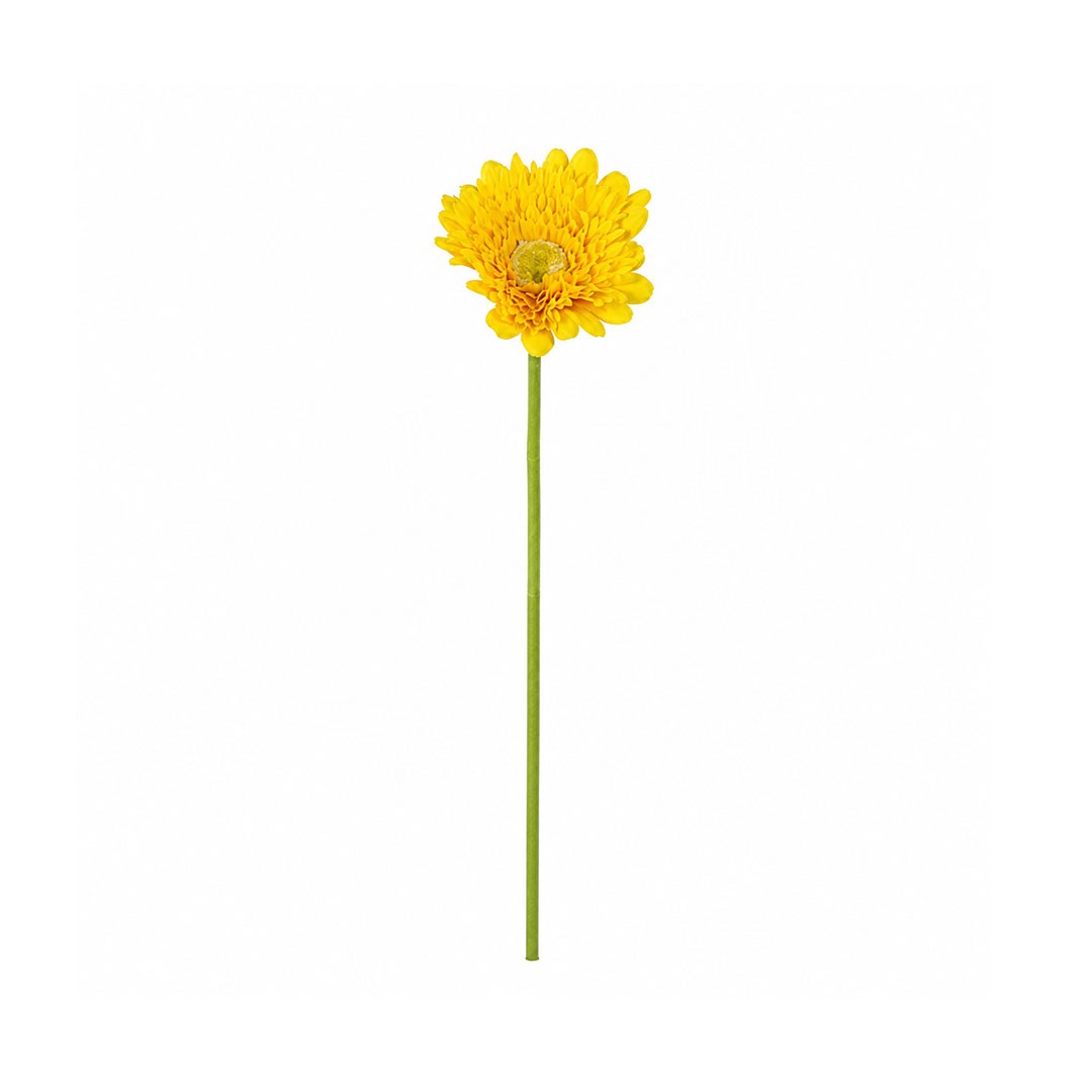 Yapay Gerbera Çiçeği Dal Sarı 60 cm - Yapay Çiçek Dalları ve Demetleri
