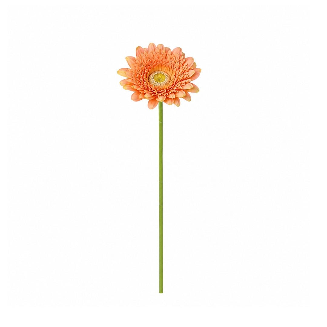 Yapay Gerbera Çiçeği Dal Somon 60 cm - Yapay Çiçek Dalları ve Demetleri