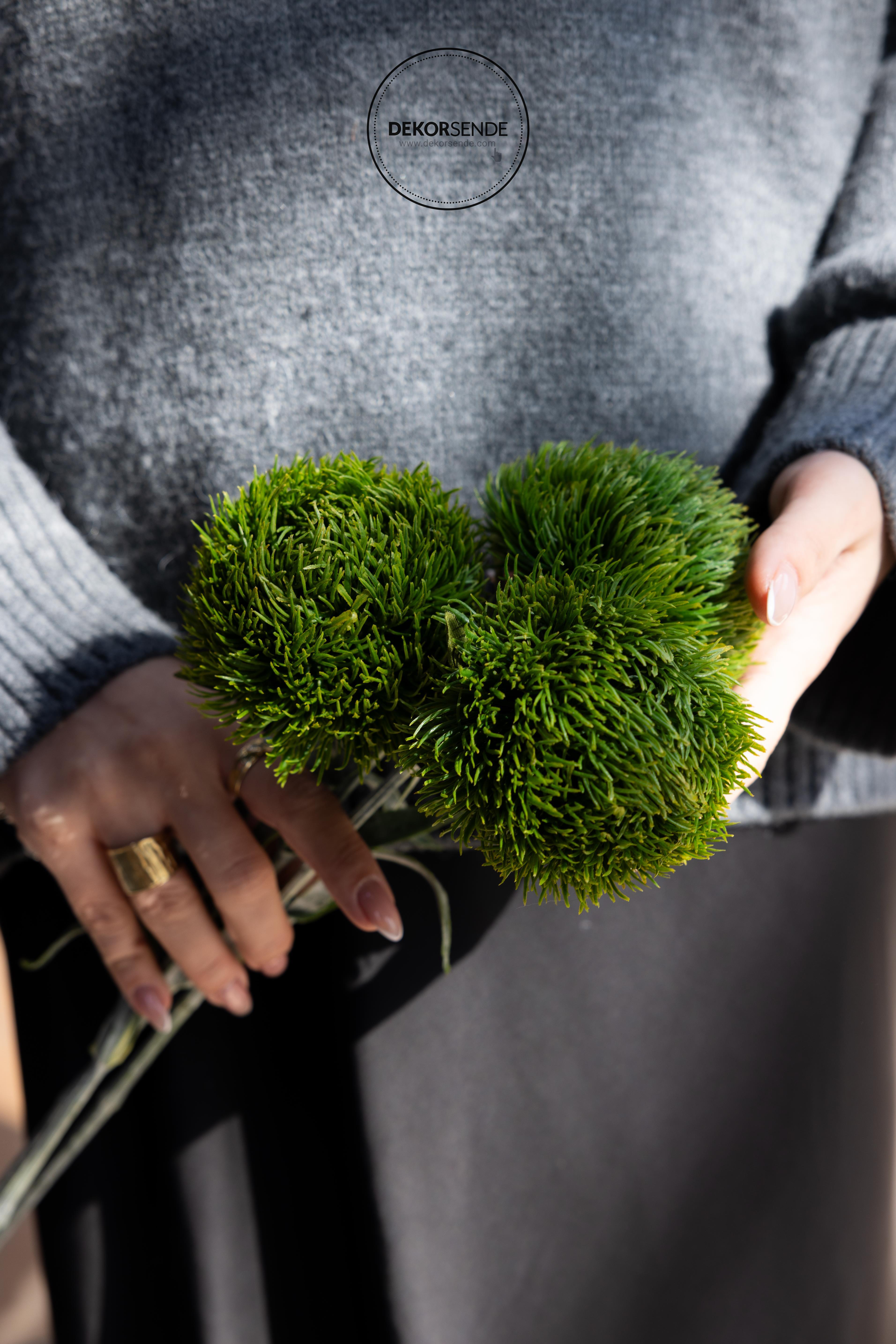 Yapay Greentrick Çiçeği Dalı Yeşil 55 cm - Yapay Çiçek Dalları ve Demetleri