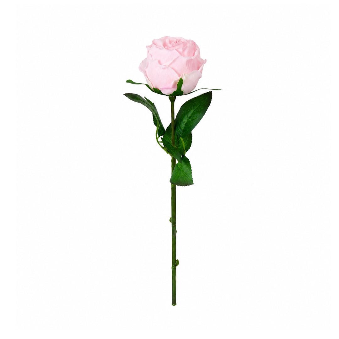 Yapay Gül Tek Dal Toz Pembe 40 cm - Yapay Çiçek Dalları ve Demetleri