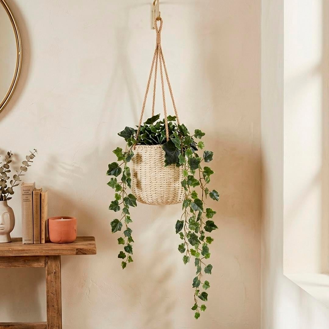 Yapay Hedera Sarkıt Alacalı 90 cm - Yapay Sarmaşıklar