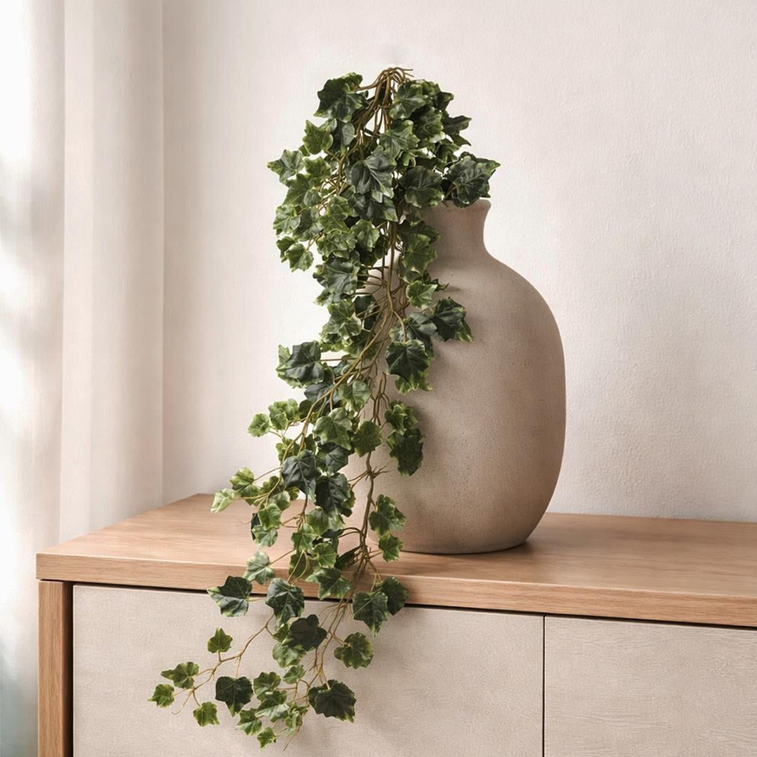 Yapay Hedera Sarmaşık Alacalı Yeşil 105 cm - Yapay Sarmaşıklar
