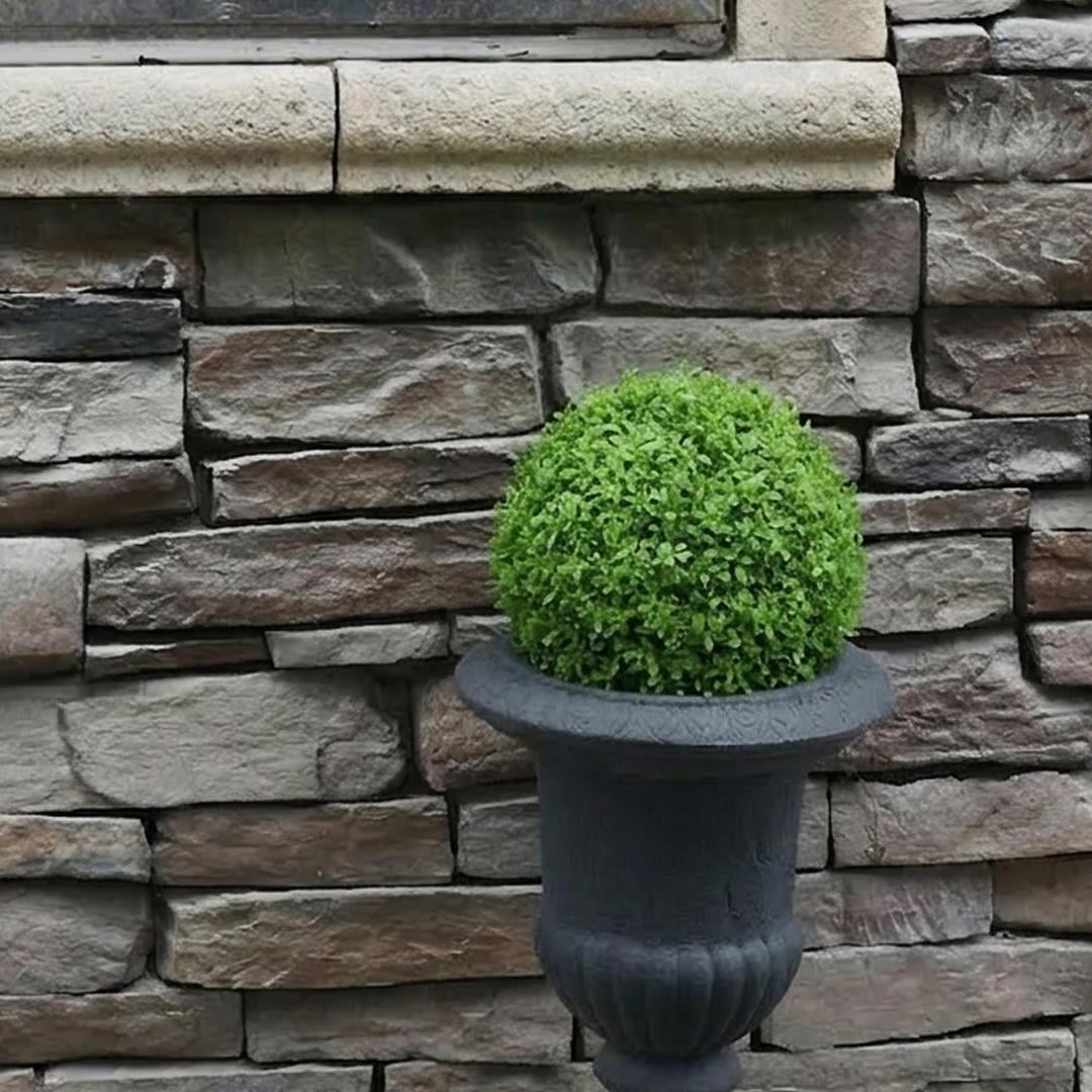Yapay Küçük Boy Çay Otu Çim Top 20 cm - Dikey/Yatay Bahçe Plakalar