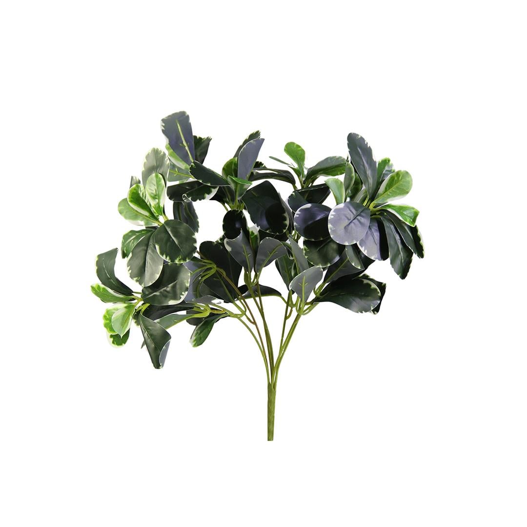 Yapay Mini Şeflera Demeti Alacalı Yeşil 30 cm - Yapay Yeşillik Demetleri