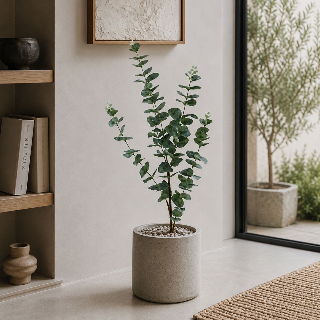 Yapay Okaliptüs Dal Gri 90 cm - Kategorisiz