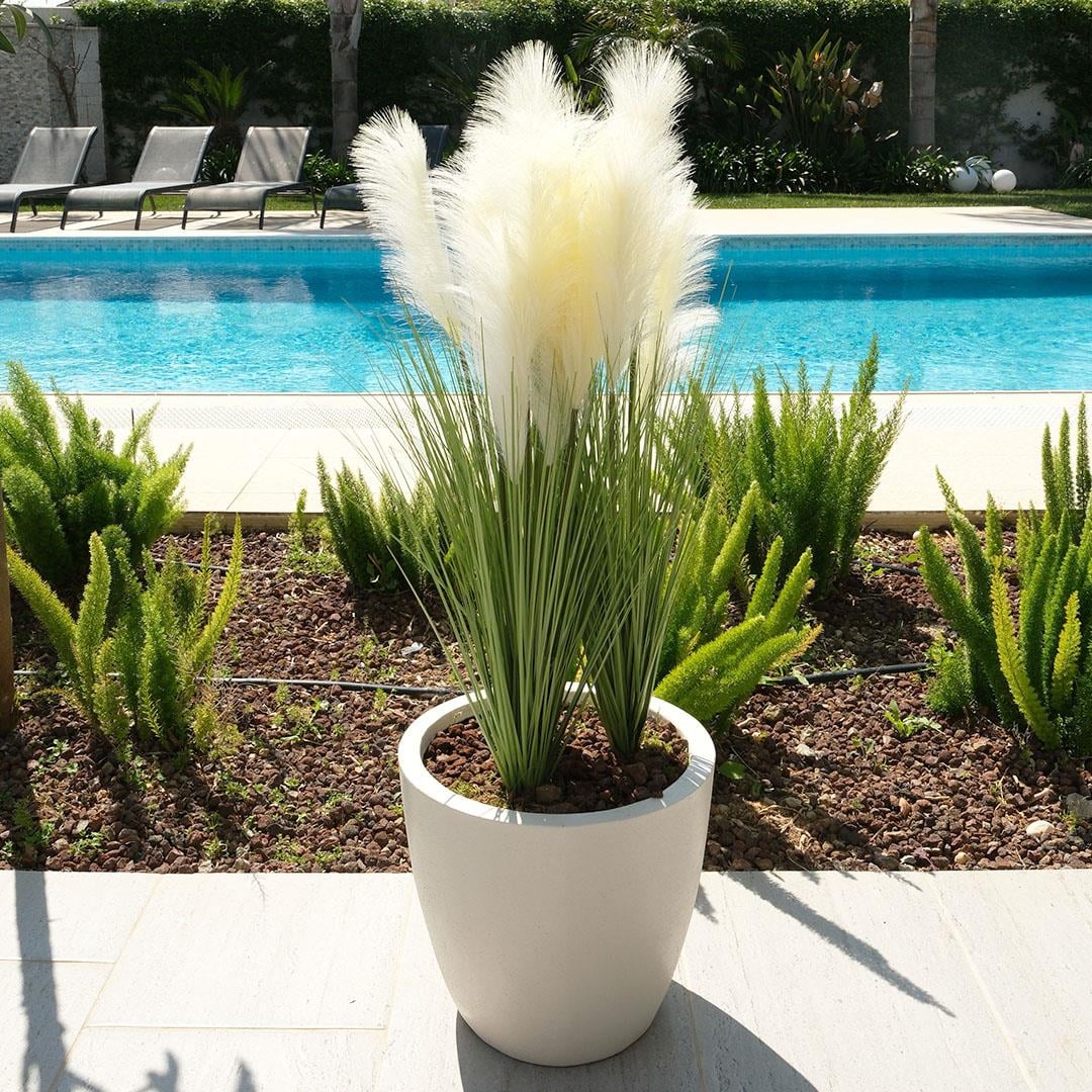 Yapay Pampas Saz Demeti Beyaz 90 cm - Yapay Saksısız Ağaçlar