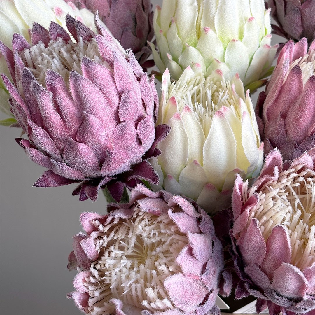 Yapay Protea Dal Lila 62 cm - Yapay Çiçek Dalları ve Demetleri