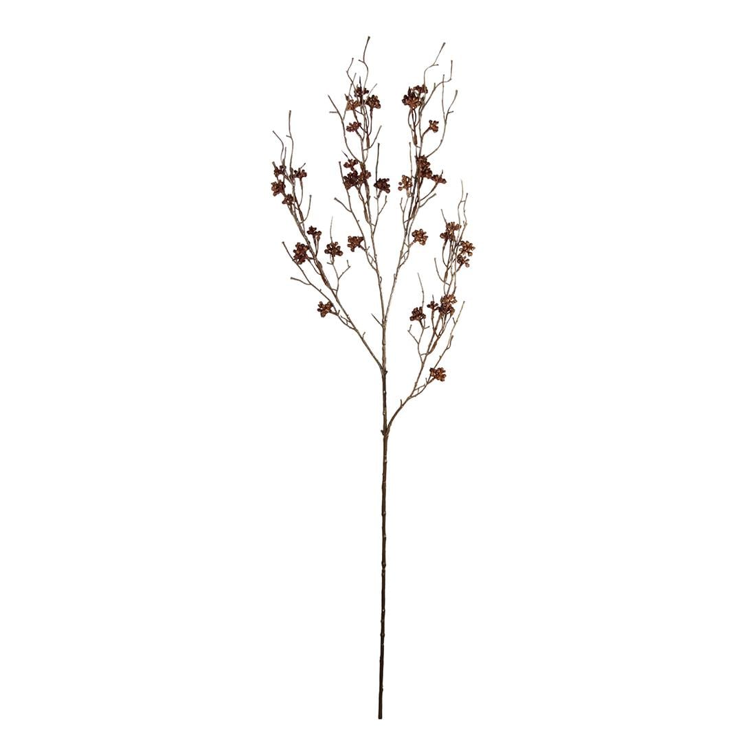 Yapay Saleks Kuru Dal Berry Kahve 77 cm - Yapay Çiçek Dalları ve Demetleri