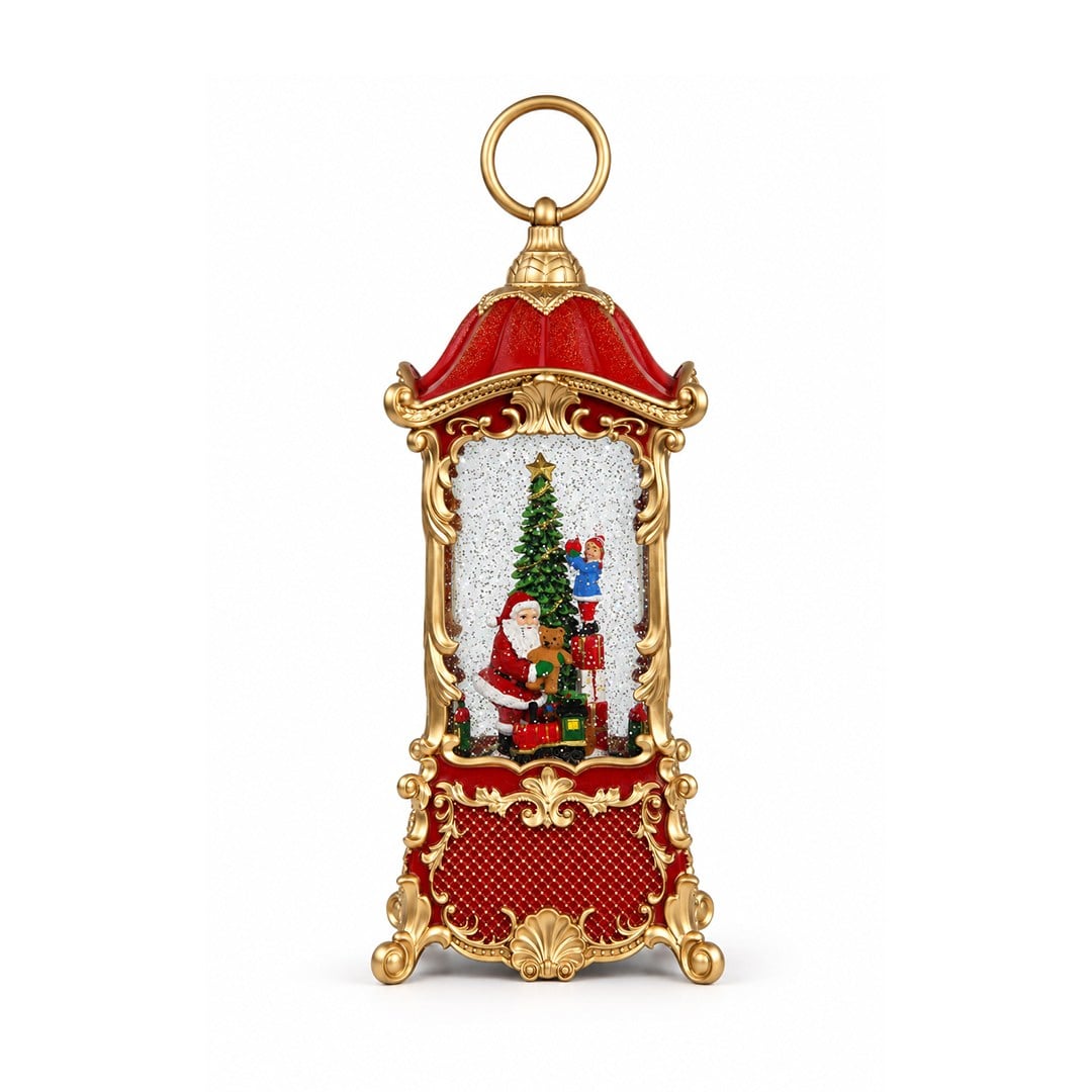 Yılbaşı Kar Küresi Fenerde Noel Baba Model 22x25 cm - Kategorisiz