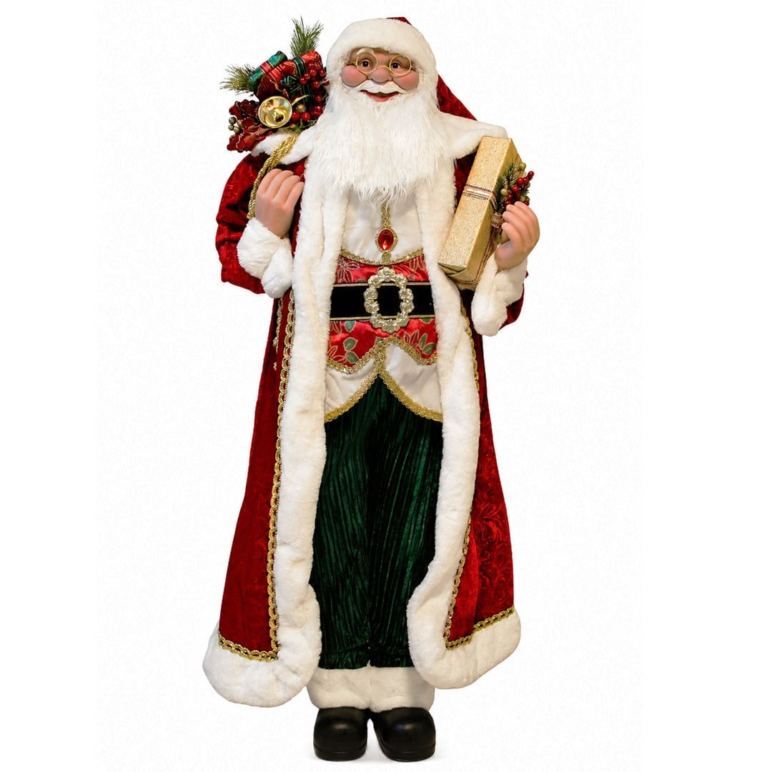 Yılbaşı Kemerli Lüks Noel Baba 150 cm - Kategorisiz