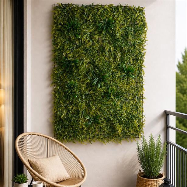 Yapay Çim Plaka Panjur 40x60 cm | Dikey/Yatay Bahçe Plakalar