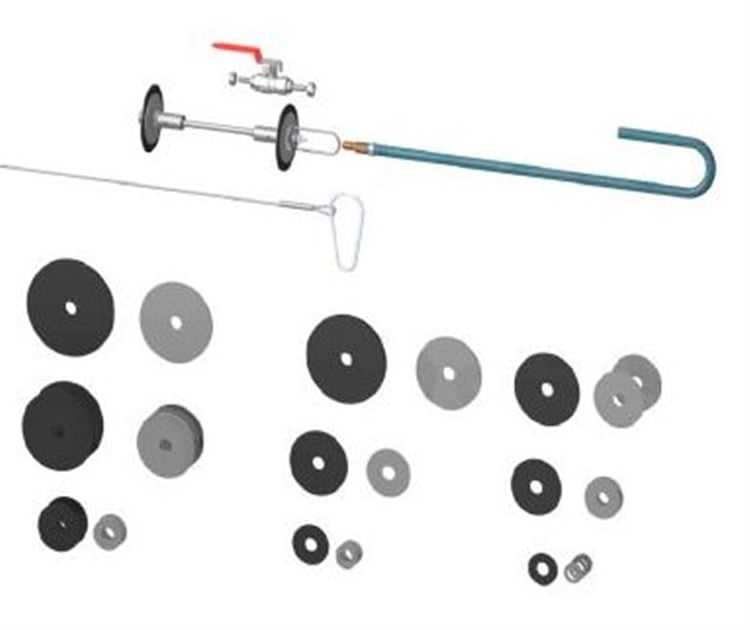 Gas protection kit with silicone seals - 40 to 120 mm