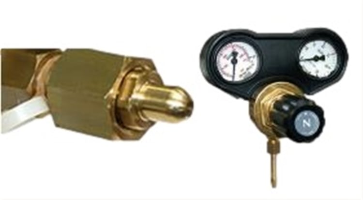 Regulator with dual gauge 30 l/min Compatible NL