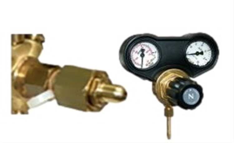 Regulator with dual gauge 30 l/min Compatible France