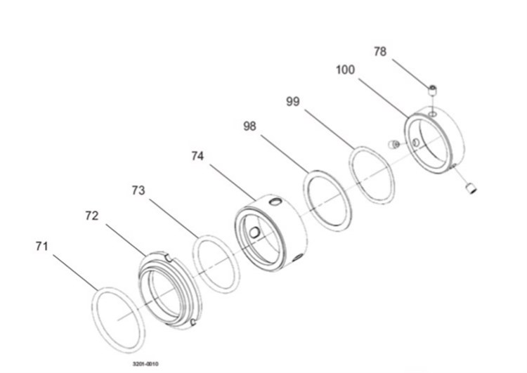 SEAL R90 SS/C SOLID/EPDM SR3 7400.103E
