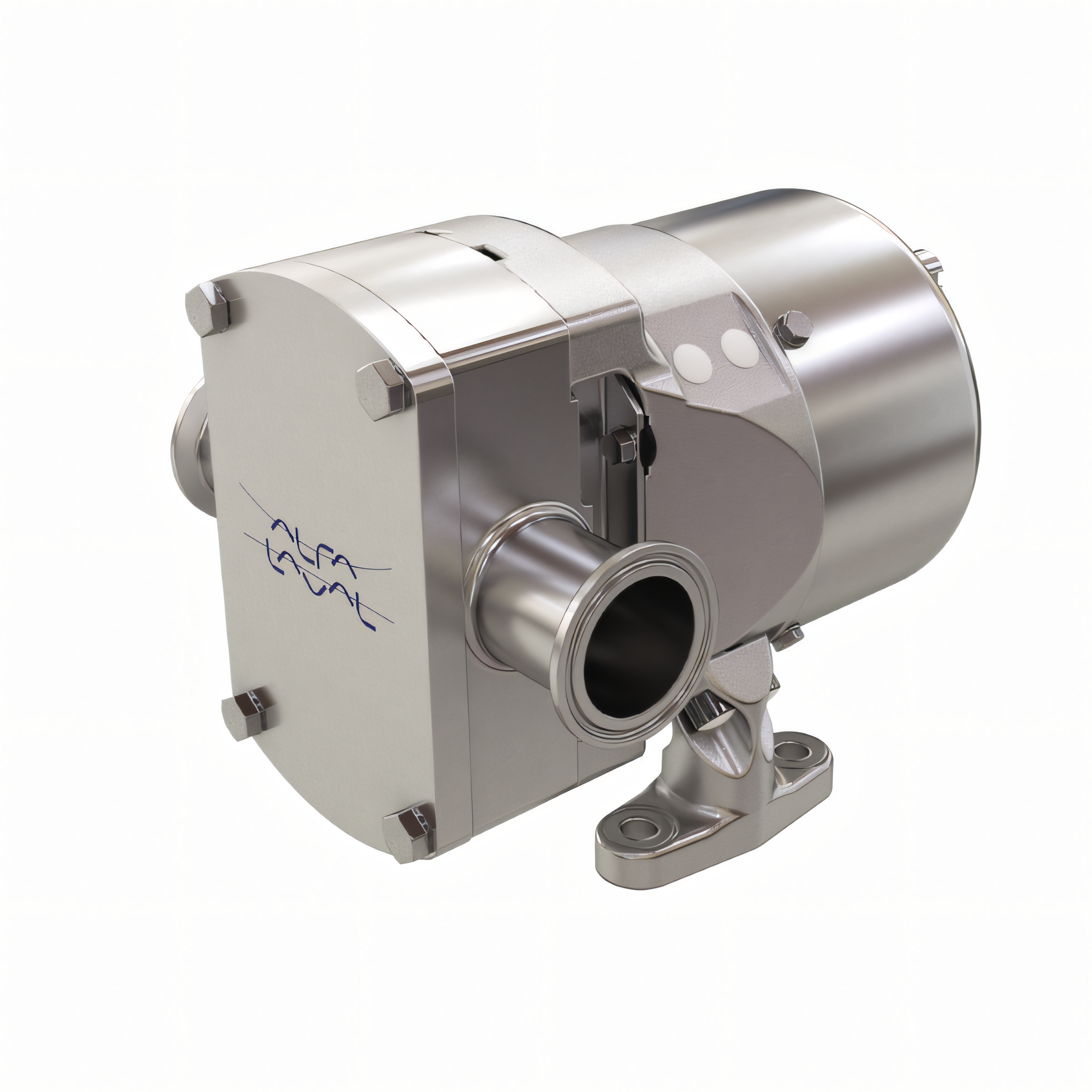 SRU3/027/S Horizontal Bottom 1,5kW 314RPM FPM Flushed R90 SC/SC GUARD FOLDED DIN for DIN