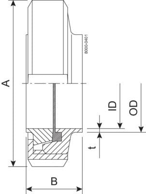 UNION S DN40 HSF0 1.4307 EPDM DIN 11851
