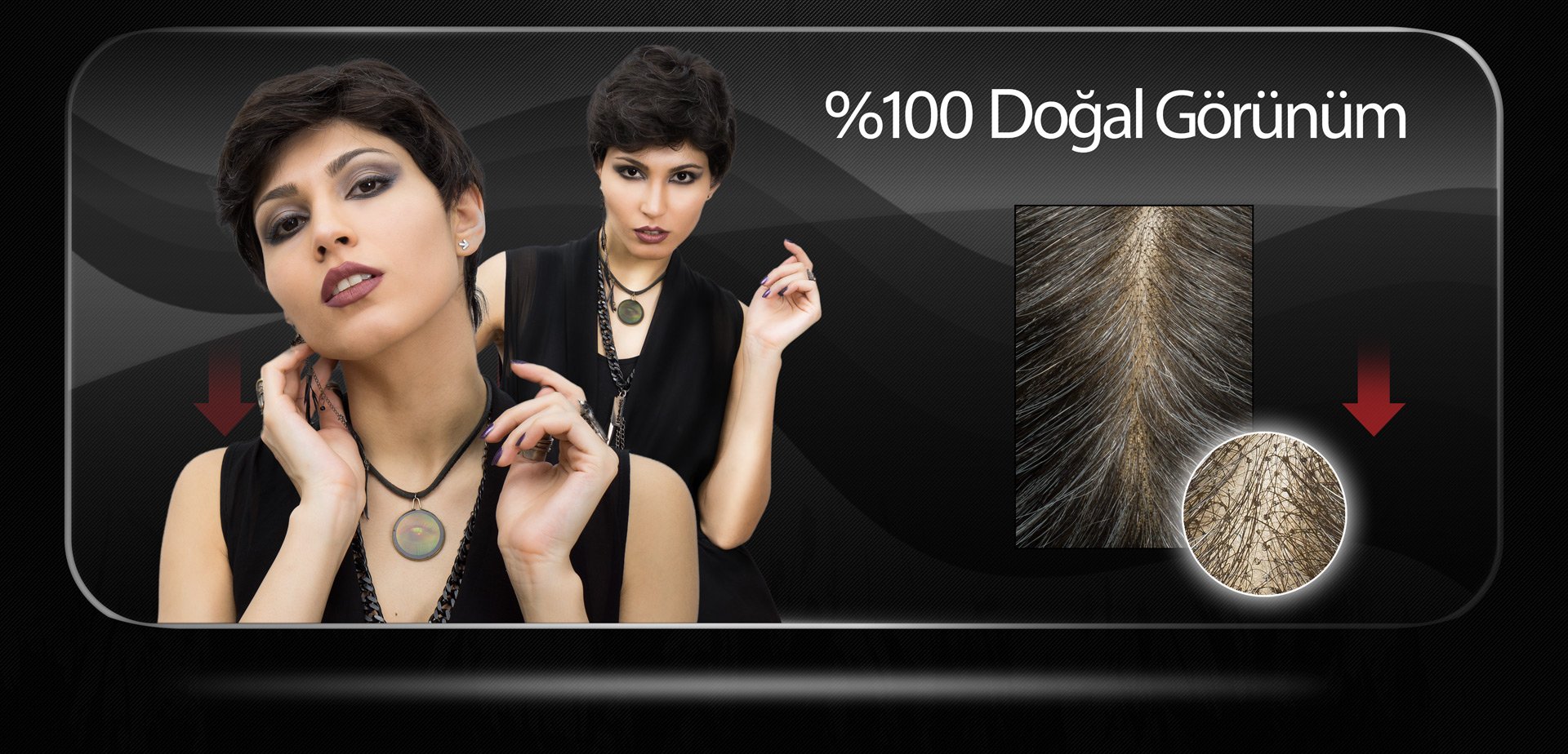 Pixie Kadın Medikal Kısa Peruk Modeli %100 Doğal Görünüm