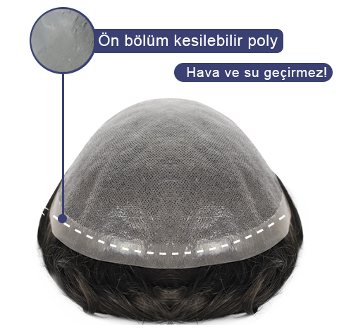 S-Well | Super Skın Erkek Protez Saç Modeli Gizli Düğüm ve Doğal Görünüm