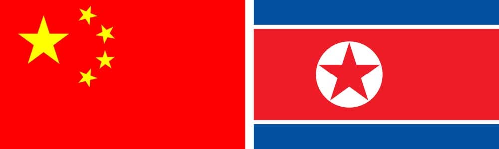 Made İn P.R.C & North Korea Flag