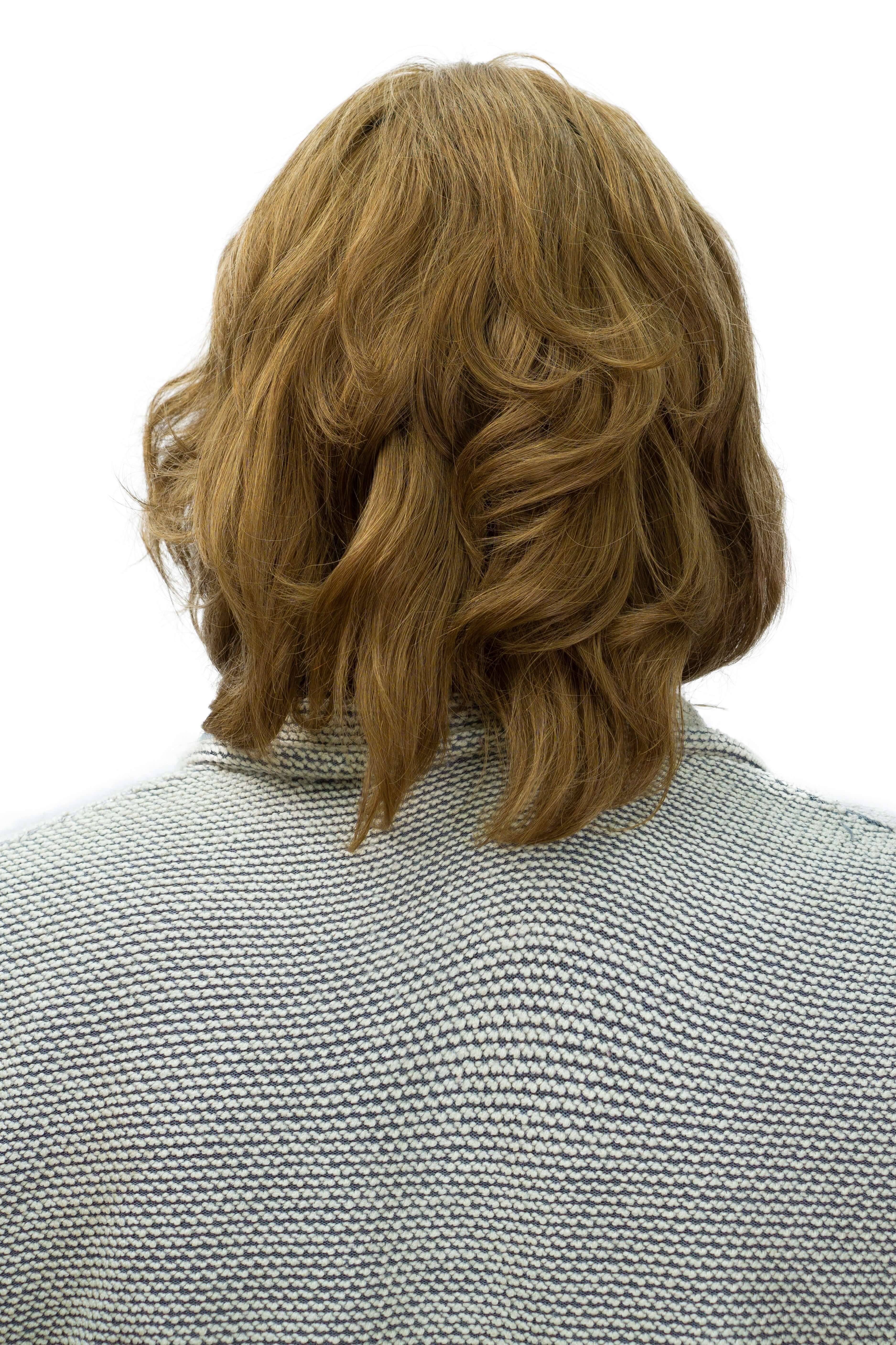 Erkek Protez Tül Peruk (Messy Bob) Küllü Açık Kumral
