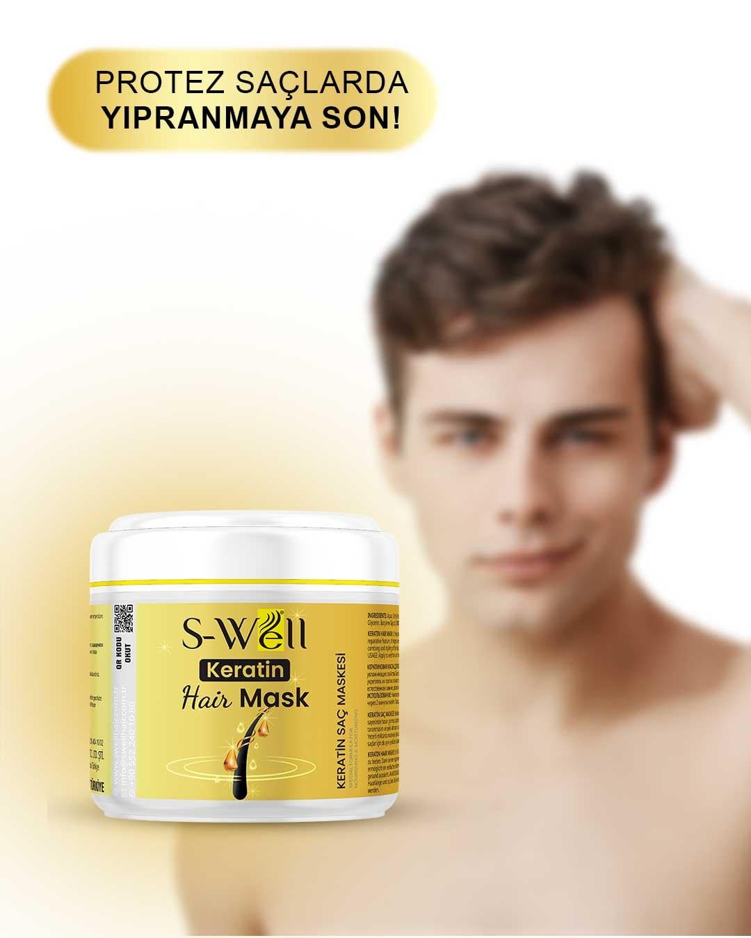 S-Well Keratin Hair Mask Yoğunlaştırılmış Saç Bakım Kremi