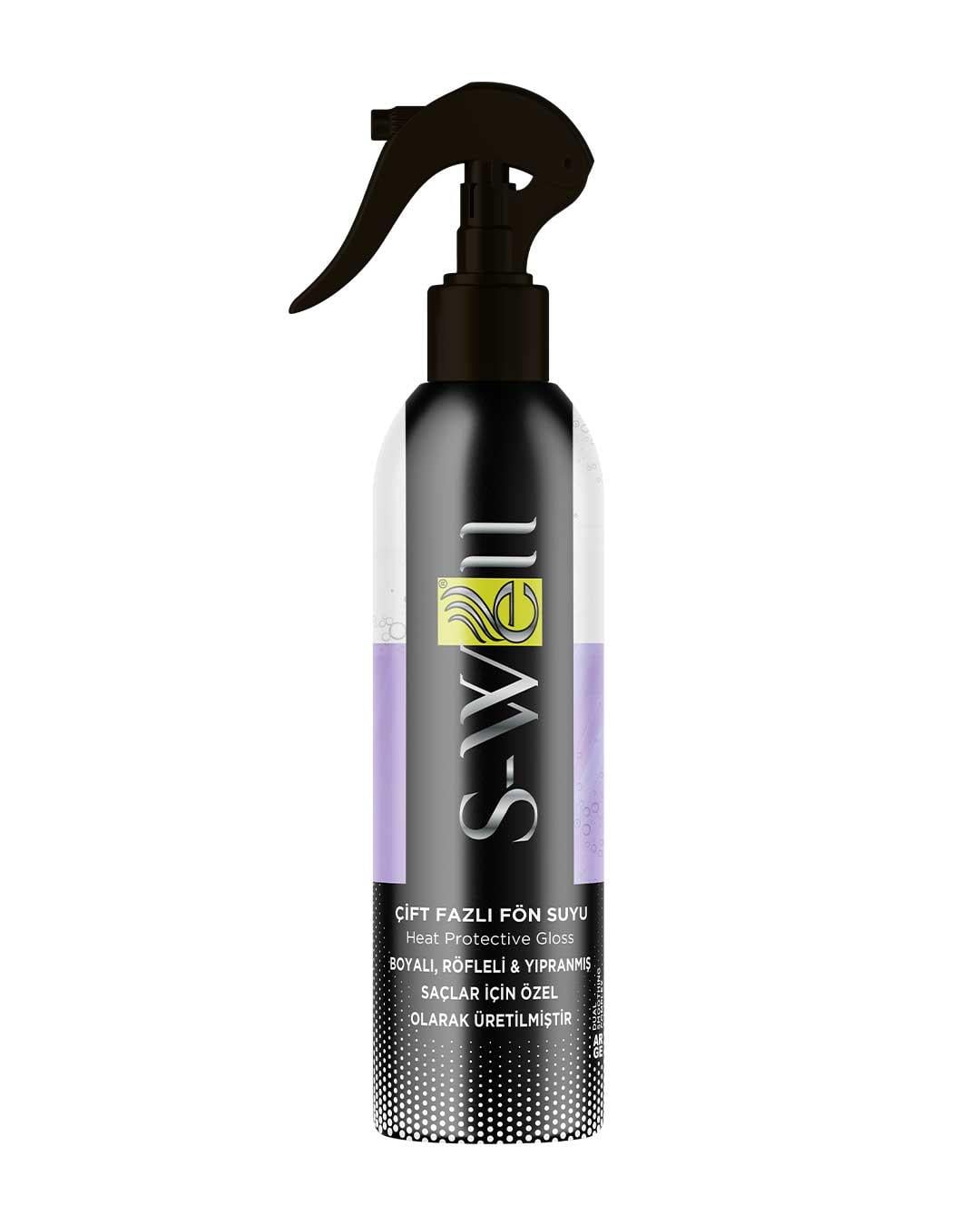 S-Well® | Protez Saç ve Medikal Peruklara özel Çift Fazlı Mor Fön Suyu 400 ml