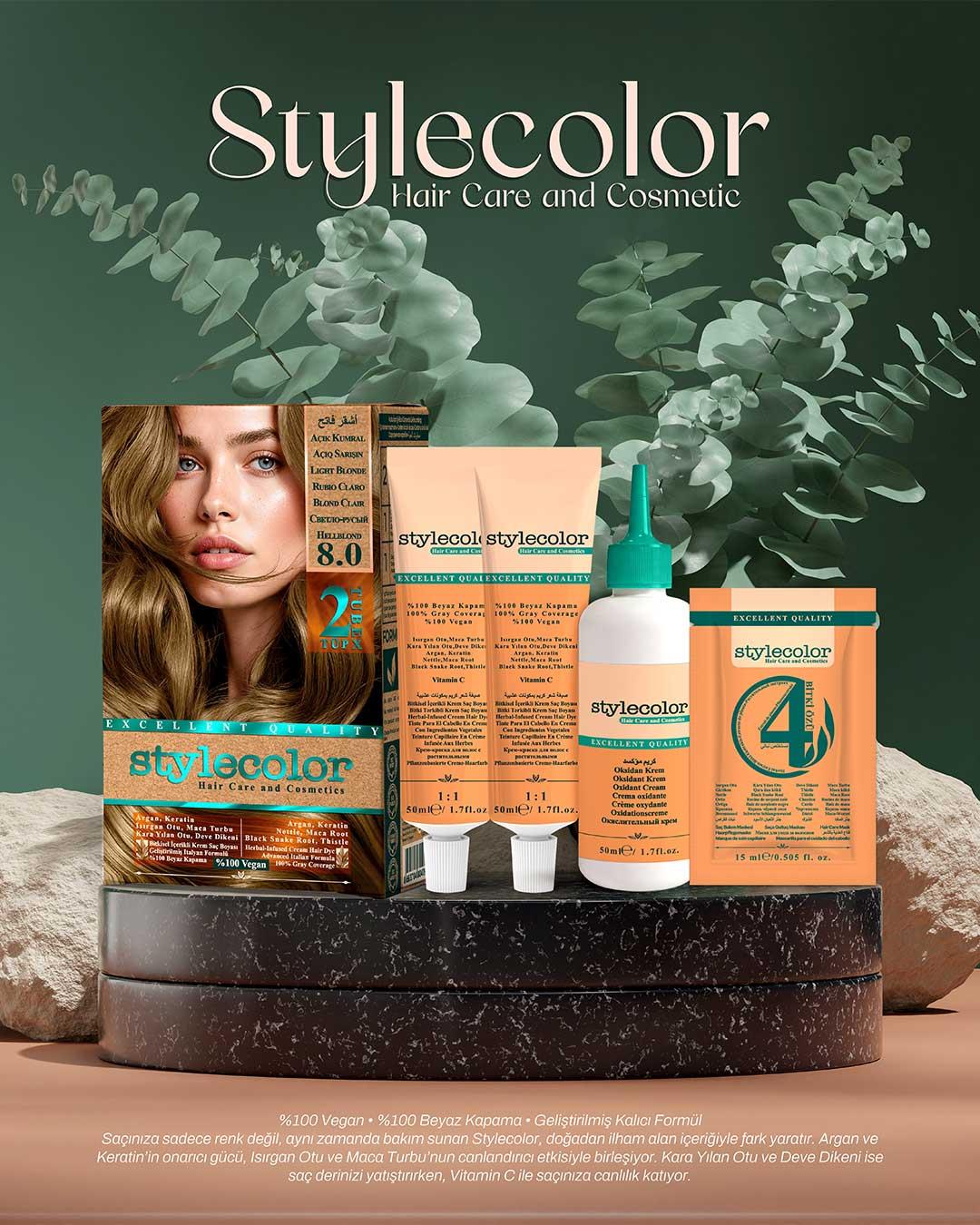 Stylecolor Bitkisel İçerikli Vegan Krem Saç Boyası
