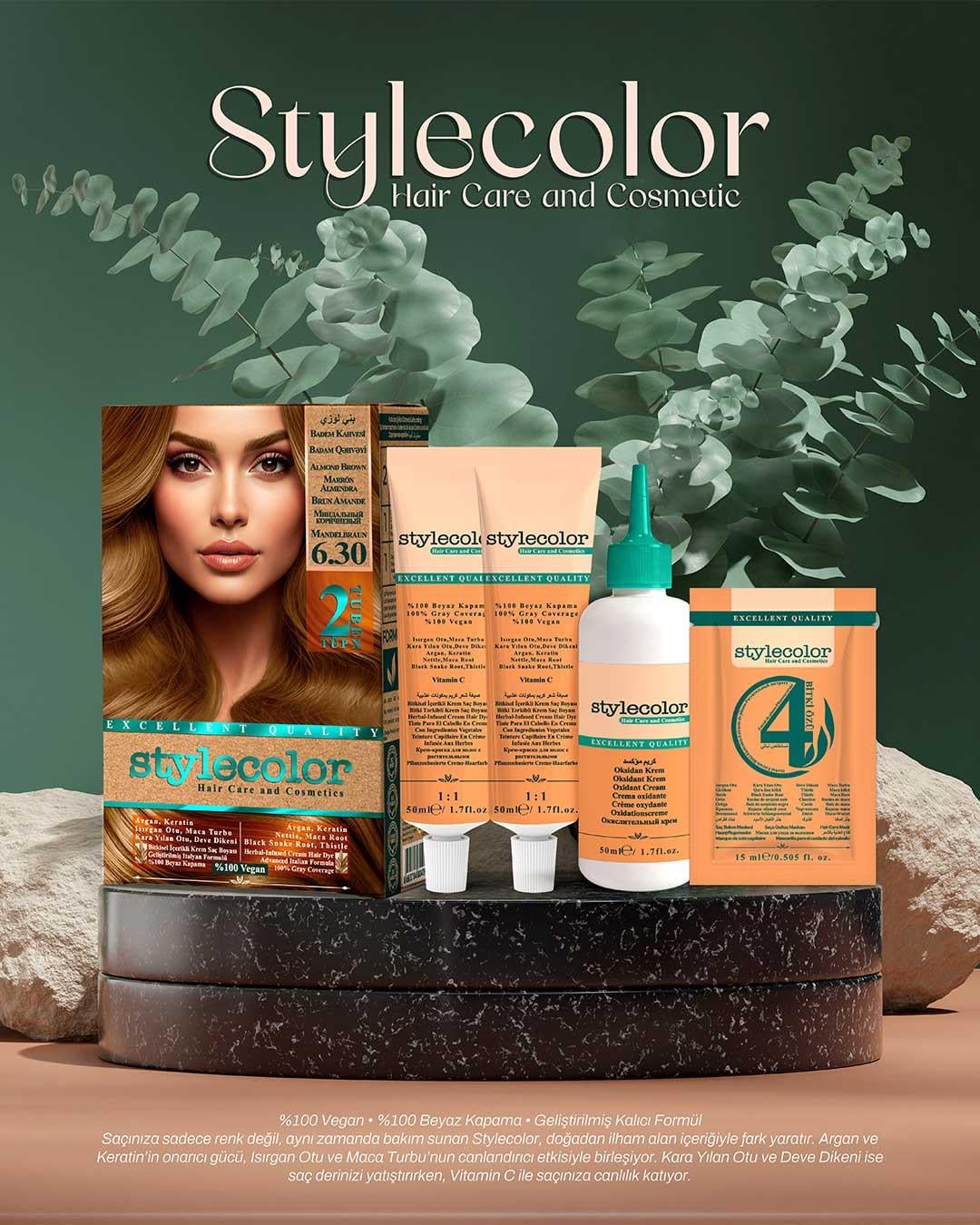 Stylecolor Bitkisel İçerikli Vegan Krem Saç Boyası