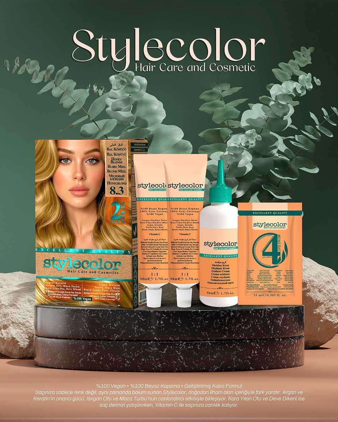Stylecolor Bitkisel İçerikli Vegan Krem Saç Boyası